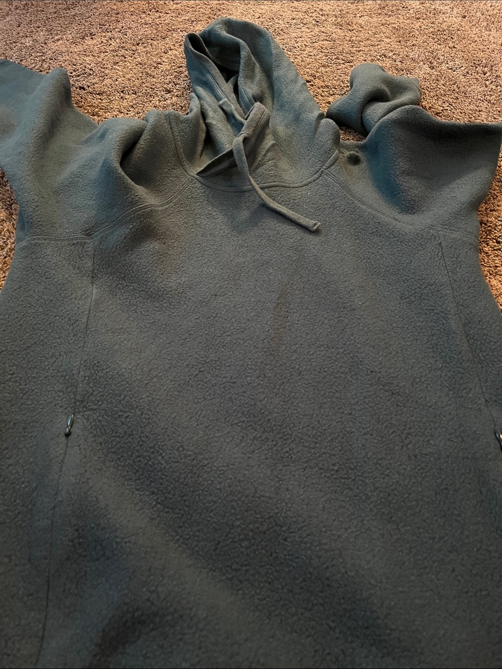 ALO Yoga Men's Crewneck Hoodie in Deep Forest Green small? Zipper pockets. - Picture 9 of 9